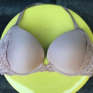 Nude Colored Lace Bra